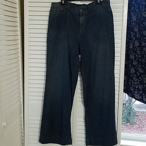 LRL SZ12 WIDE LEG LIGHTWEIGHT HIGHRISE JEAN EUC.